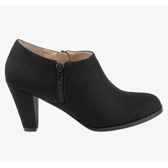 NEW WOMEN BOOTIES Journee Sanzi Faux Suede Heeled - Picture 7 of 15